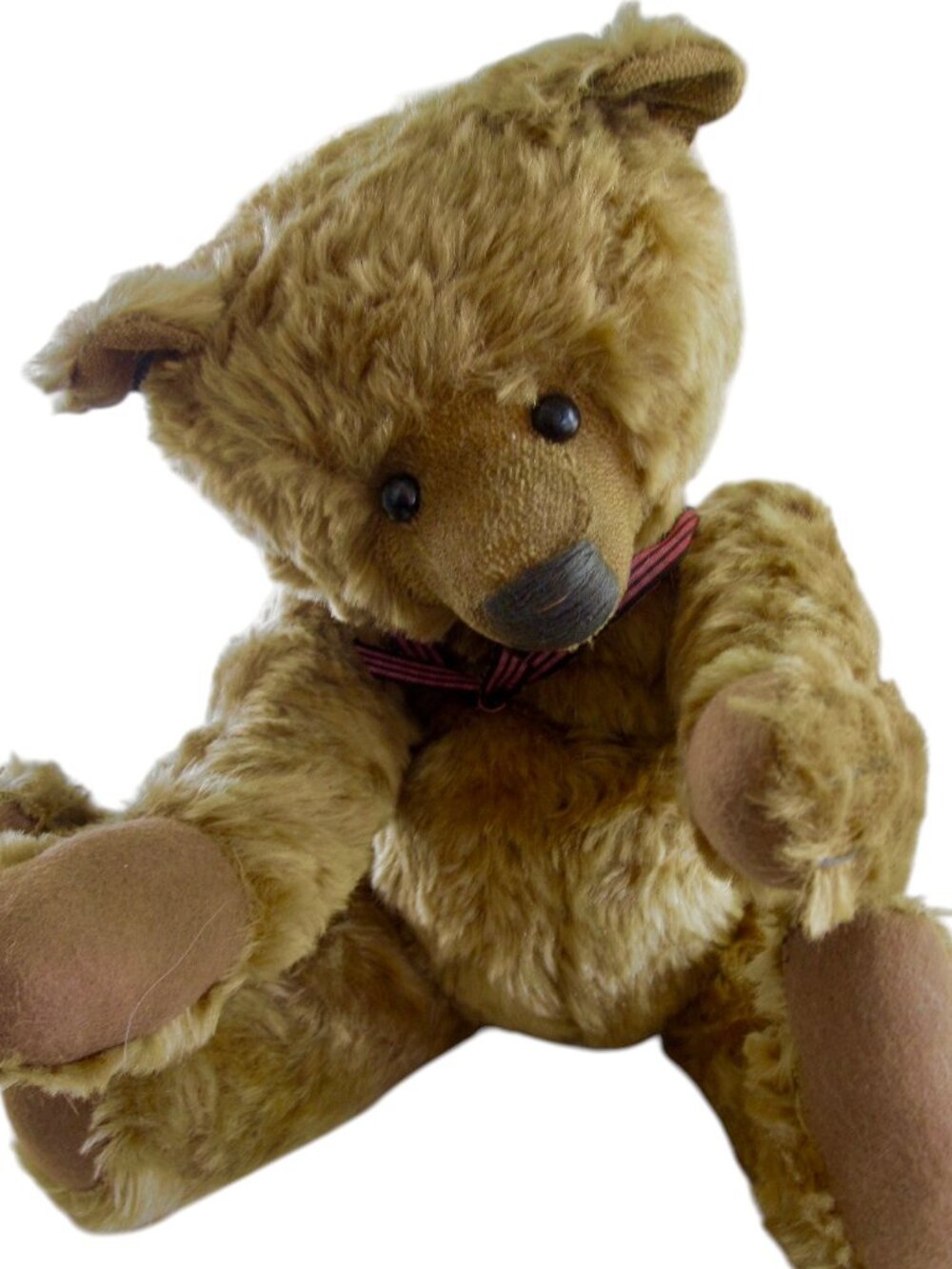 Vintage 1986 Artist Teddy Bear Sals Pals Brown Mohair Jointed Plush Handmade 14"